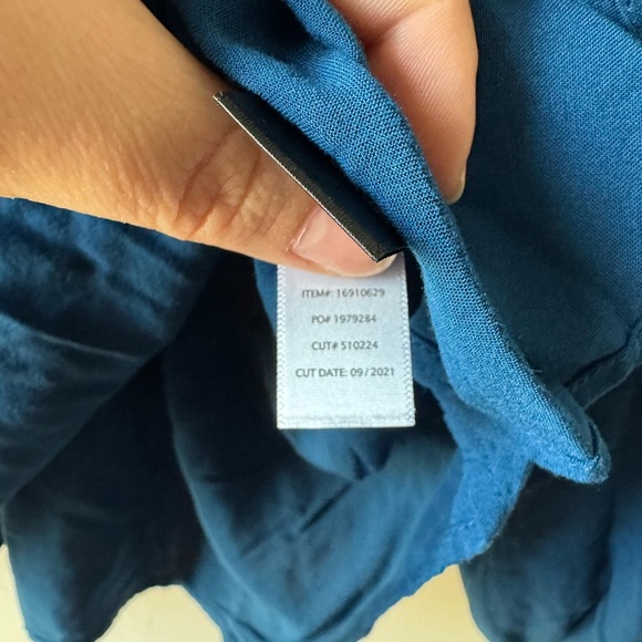 Torrid Blue Embroidered Blouse - Picture 9 of 10